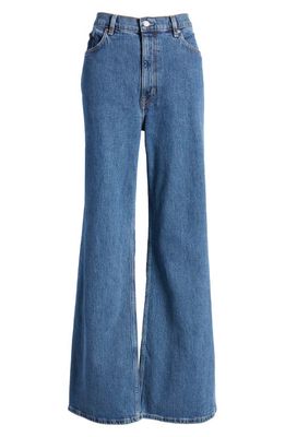 & Other Stories Women's High Waist Wide Leg Jeans in Oakman Blue