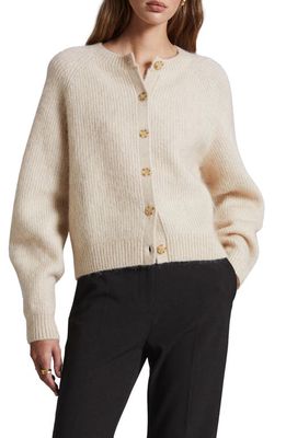 & Other Stories Wool & Mohair Blend Cardigan in Beige