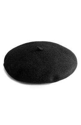 & Other Stories Wool Beret in Black