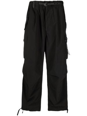 and Wander belted cargo trousers - Black