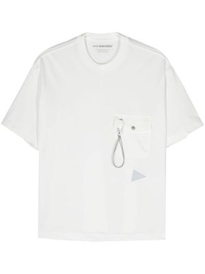 and Wander carabiner-detail jersey T-shirt - White