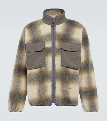 And Wander Checked fleece jacket