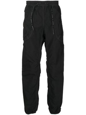 and Wander contrast-stitch track pants - Black