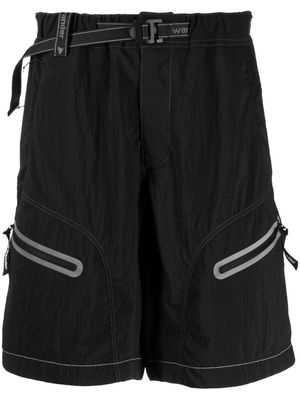 and Wander contrasting-detail lightweight shorts - Black