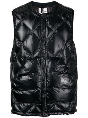 and Wander diamond-quilted padded gilet - Black