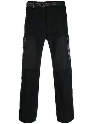 and Wander double-woven straight-leg trousers - Black