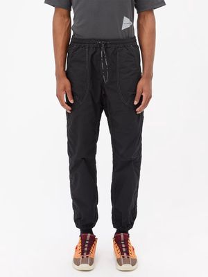 And Wander - Drawcord Cotton-blend Ripstop Trousers - Mens - Black