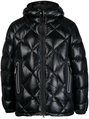 and Wander hooded padded jacket - Black