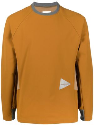and Wander Hybrid Base long-sleeved T-shirt - Orange
