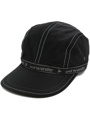 and Wander jacquard-tape cap - Black