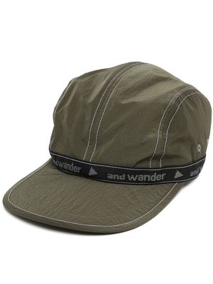 and Wander jacquard-tape cap - Green