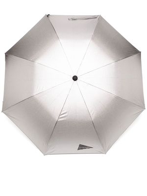 and Wander logo print umbrella - Silver