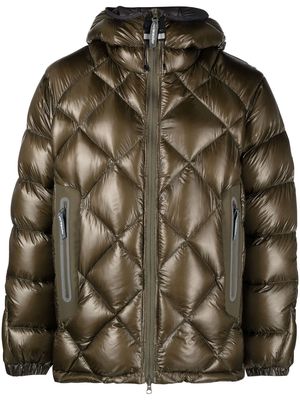 and Wander padded zip-front jacket - Green
