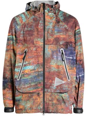 and Wander Pertex-print rain jacket - Multicolour