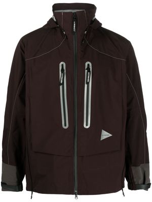 and Wander Pertex Shield hooded jacket - Red