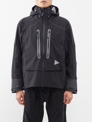 And Wander - Pertex Shield Hooded Rain Jacket - Mens - Black