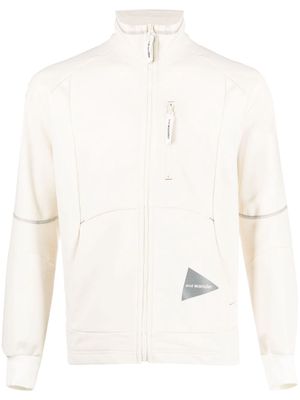 and Wander Polartec Power Air zip-up sweatshirt - White