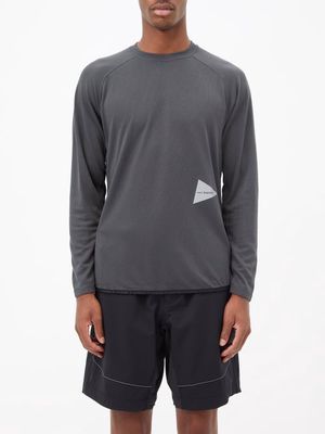 And Wander - Power Dry Jersey Long-sleeved Top - Mens - Grey