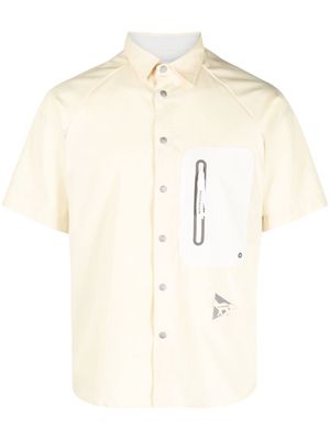 and Wander short-sleeve button-fastening shirt - Yellow