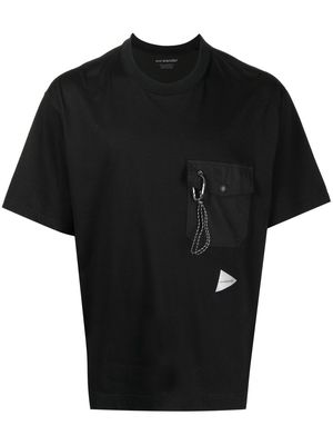 and Wander The Pocket logo-print T-shirt - Black
