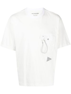 and Wander The Pocket logo-print T-shirt - White