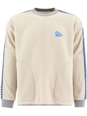 and Wander x Maison Kitsuné fleece sweatshirt - Neutrals