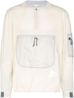 and Wander zip-front pullover jumper - Neutrals