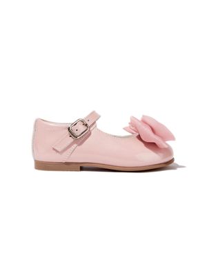 ANDANINES bow-detailing leather ballerina shoes - Pink