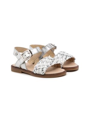 ANDANINES buckle-fastening open-toe sandals - White