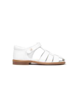 ANDANINES caged leather sandals - White