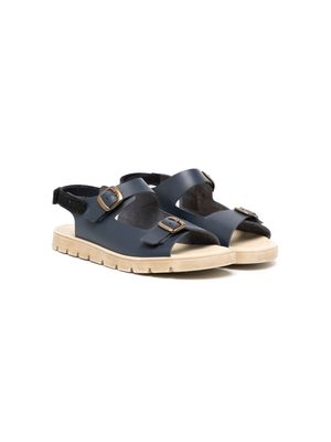 ANDANINES double-strap leather sandals - Blue