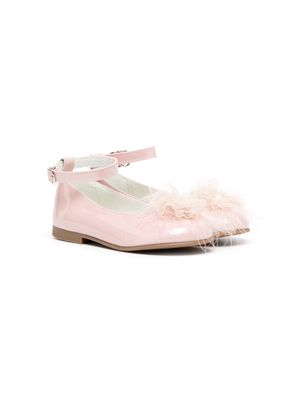 ANDANINES lace-detail ballerina shoes - Pink