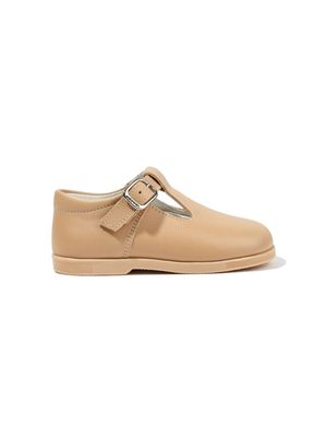 ANDANINES leather ballerina shoes - Neutrals