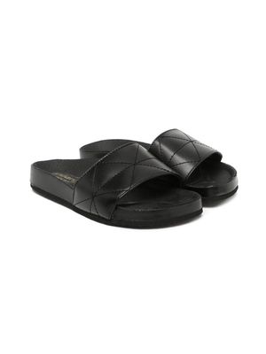 ANDANINES quilted open-toe sandals - Black