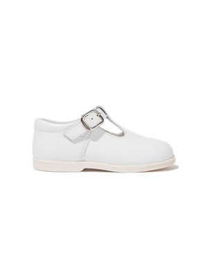 ANDANINES round-toe leather ballerina shoes - White