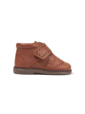 ANDANINES round-toe touch-strap boots - Brown