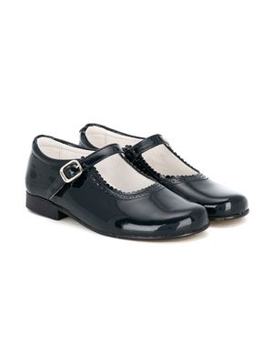 Andanines Shoes scalloped detail ballerinas - Blue