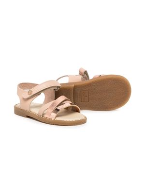 ANDANINES touch-strap leather sandals - Pink