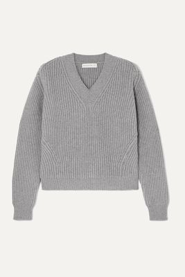 &Daughter - Inver Ribbed Wool And Cashmere-blend Sweater - Gray