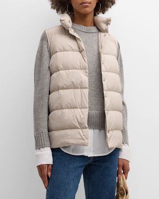 Anders Snap-Front Puffer Vest