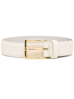 Anderson's grained leather belt - White