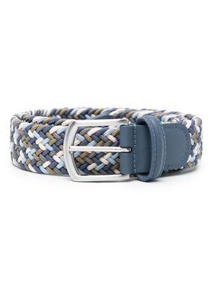 Anderson's stretch-design braided belt - Blue