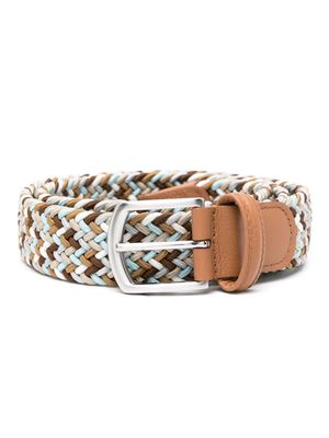 Anderson's stretch-design braided belt - Brown