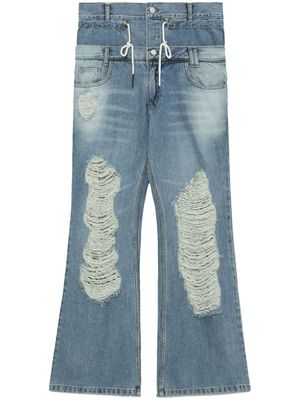 Andersson Bell Beria high-rise straight-leg jeans - Blue