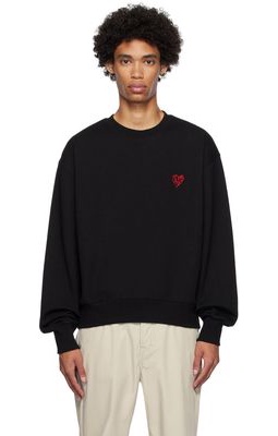 Andersson Bell Black Embroidered Sweatshirt