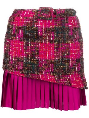 Andersson Bell boucle pleated skirt - Pink