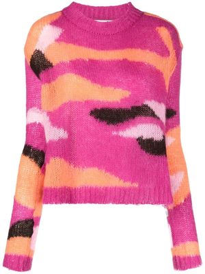 Andersson Bell camouflage-pattern jumper - Pink
