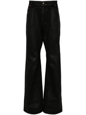 Andersson Bell coated mid-rise flared jeans - Black