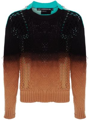 Andersson Bell colour-block panelled jumper - Black