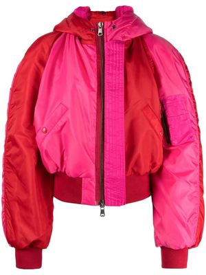 Andersson Bell colour-block puffer jacket - Pink